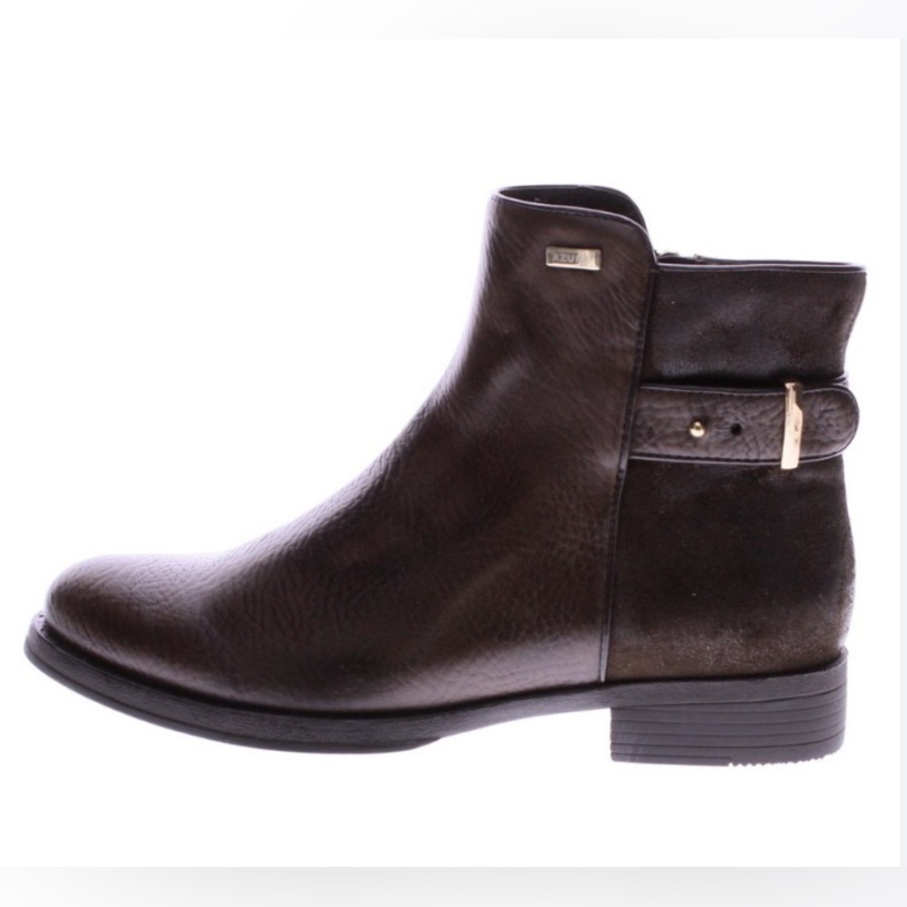 AZURA Women's Sable Boots Brown Combo Textile Rubber Boots